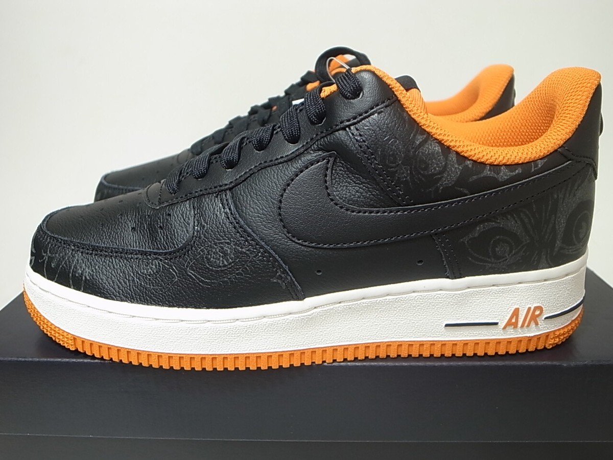 NIKE AIR FORCE 1 '07 PRM HALLOWEEN GLOW IN THE DARK BLACK DC8891