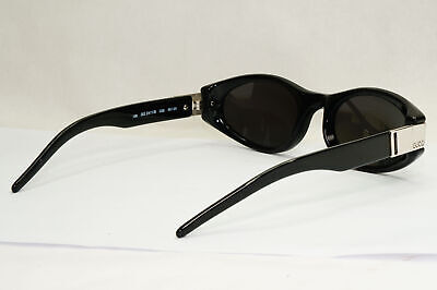 Gucci Sunglasses 1998 Vintage Black Silver Rectangle GG 2411 Gucci Sunglasses 1998 Vintage Black Silver Rectangle GG 2411