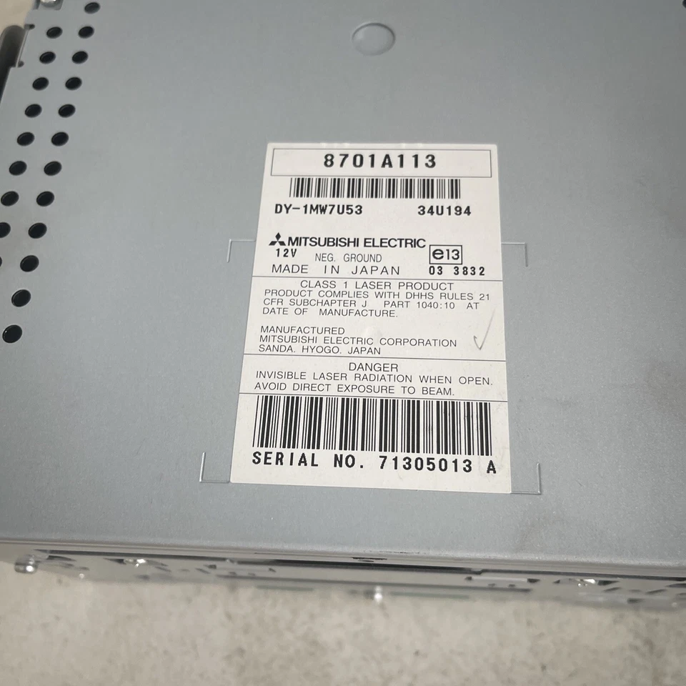 Mitsubishi Pajero V90 Bj.07-10 System Radio Audio CD DY-1MW7U53 8002A256XA - Bild 3 von 4