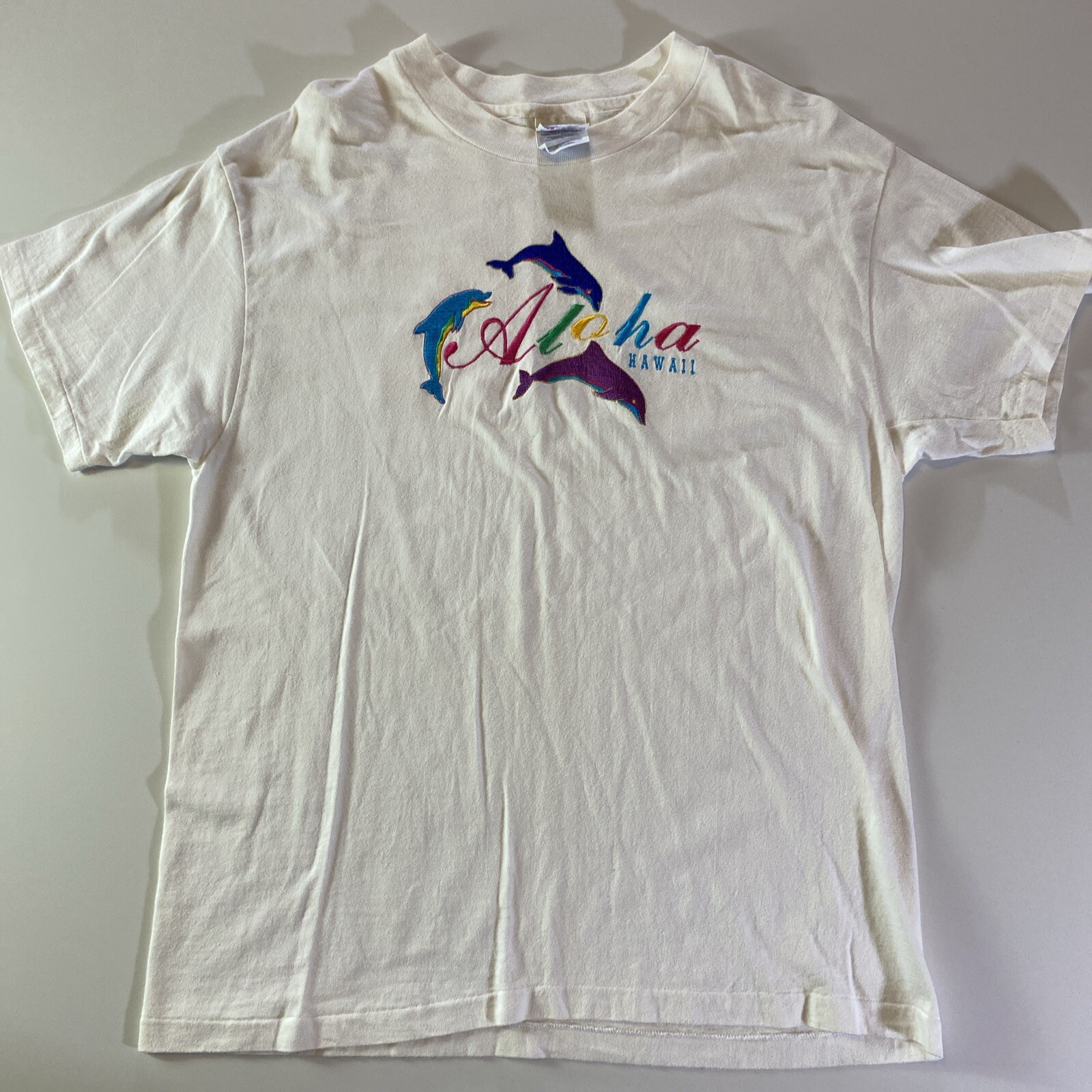 Vintage Aloha Hawaii L Single Stitch Made In U.S.A. 100% Cotton