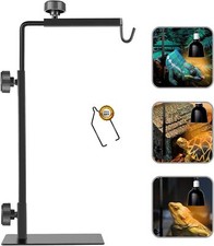 Reptile Lamp Stand Adjustable 16-31 Inch Domes Heat Lamp Metal Bracket Floor ...