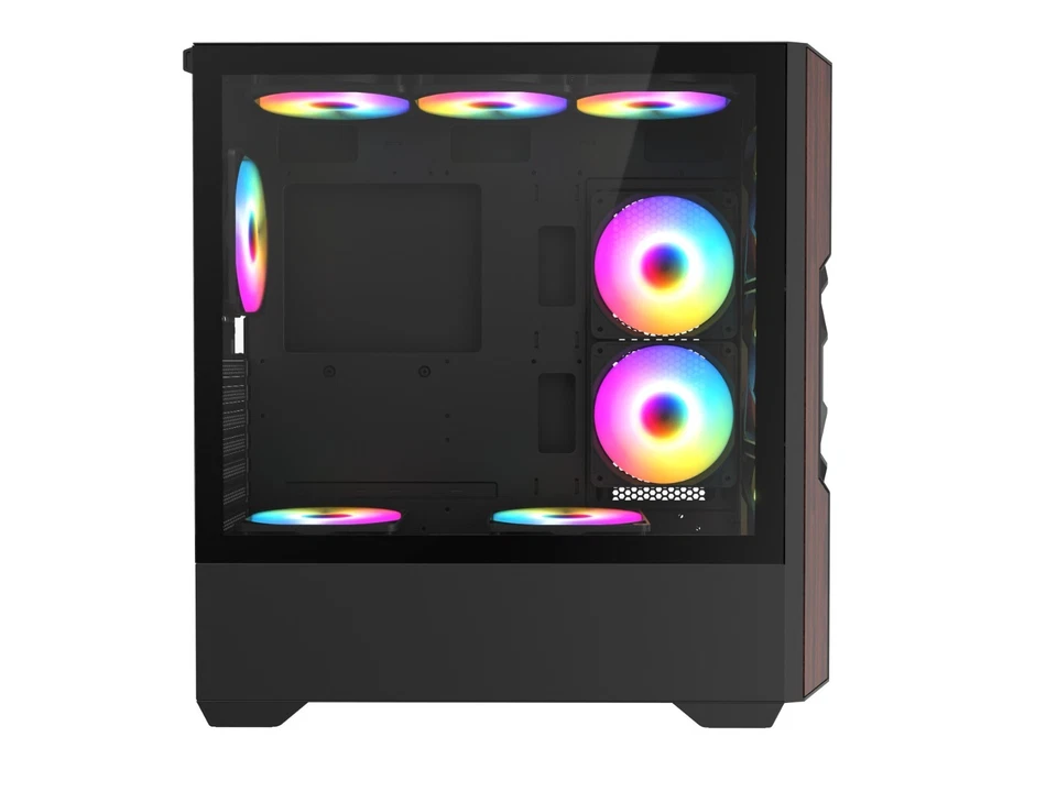 Iceberg Gaming PC Case Wood Vector seven aRGB fans Full Tower EATX Temper Glass - Image 2 of 4