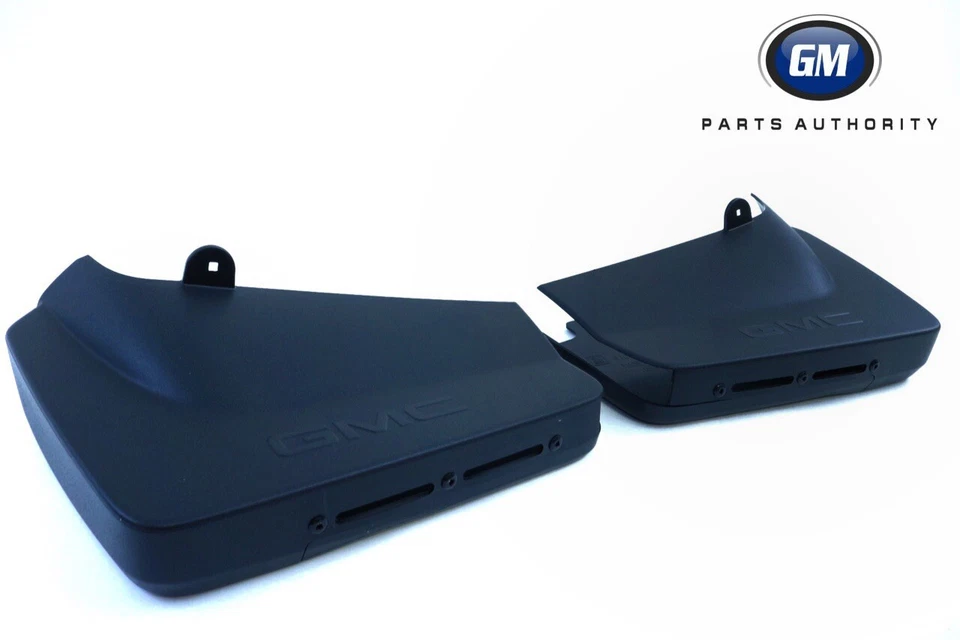 GMC Sierra 2500HD 3500HD 2020-2025 protectores contra salpicaduras moldeados traseros 84254761 negro original Foto 2 de 4