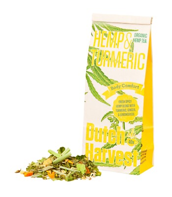 Dutch Harvest - HEMP & TURMERIC - A fresh spicy blend to soothe the body - Org.