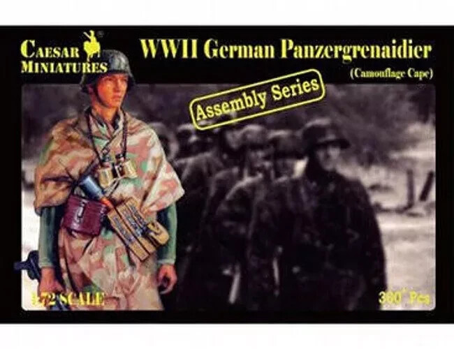 CAESAR MINIATURES 7717 KIT 1/72 WWII GERMAN PANZERGRENAIDIER assembly series