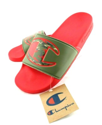 Slide Slippers Red Camo Champion Slides New CHAMPION IPO Camo Size