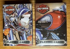 Harley Davidson 2 Decks of Playing Cards & Collector Tin 2003 Premium Quality