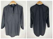 Madewell Latitude Shirt Shift Dress Size Small Pockets Wool Blend Lined Office