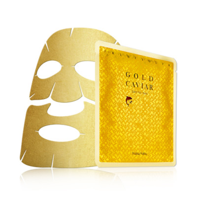[Holika Holika] Prime Youth Gold Caviar Gold Foil Mask - 2pcs / Free Gift