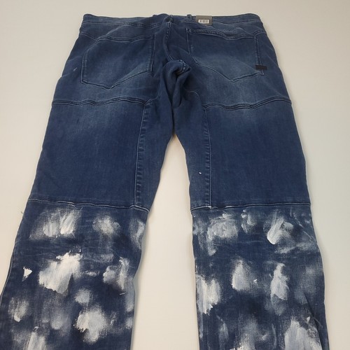 Jeans G-Star Raw Rackam 3D skinny fit super elasticizzato in vernice estrema uomo 38x34 - Foto 19 di 24