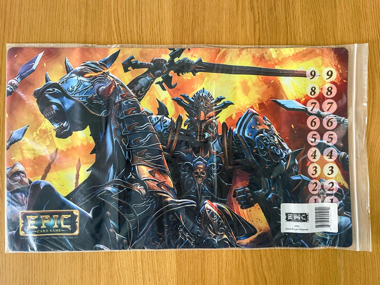 Dark Knight Playmat for Epic Card Game - White (Wise)  Wizard Games - Brand New