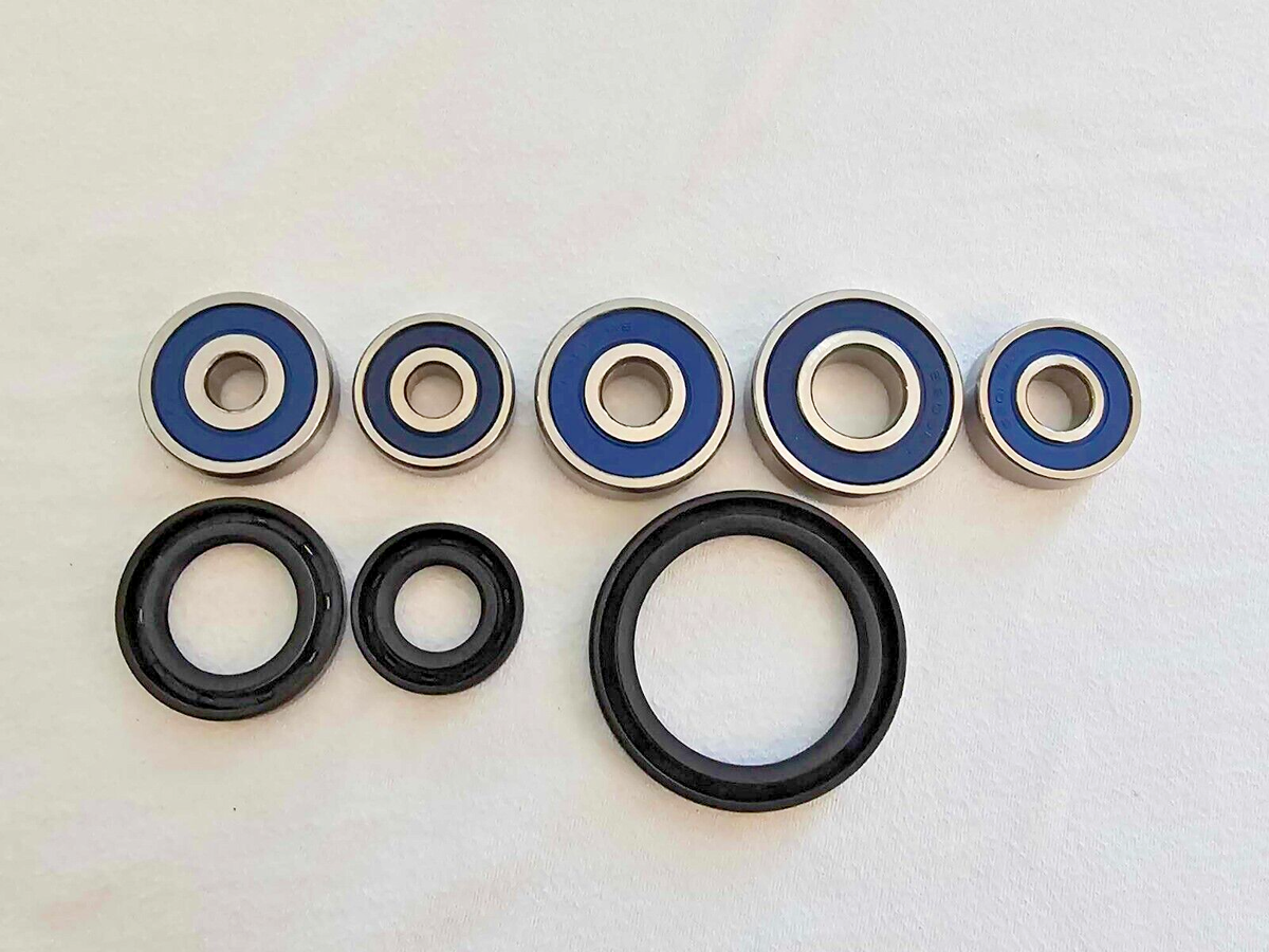 Kawasaki KE100 1976-2001 Front and Rear Wheel Bearings And Seals
