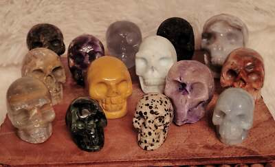Skulls, Small Skulls, Mini Skulls, Crystal Carving, Beautiful! Different Materia