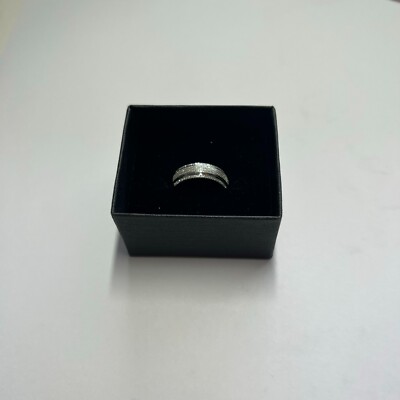 9K White Gold Dress Ring (Ring Size M) Valued At $5920 (See Valuation In Photos)
