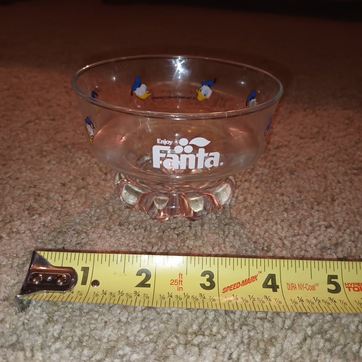 Vintage Fanta Walt Disney Donald Duck Footed Glass Dessert Bowl | eBay