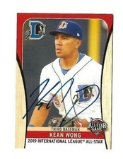 Durham Bulls KEAN WONG Signed 2019 International League All Star Card