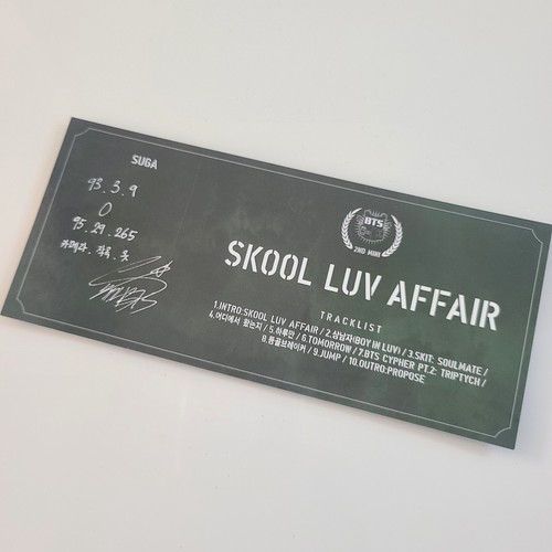 Tarjeta de fotos oficial de álbum de BTS [O! RUL8,2?, Skool Luv Affair, Dark & Wild, HYH, DOPE - Imagen 17 de 160