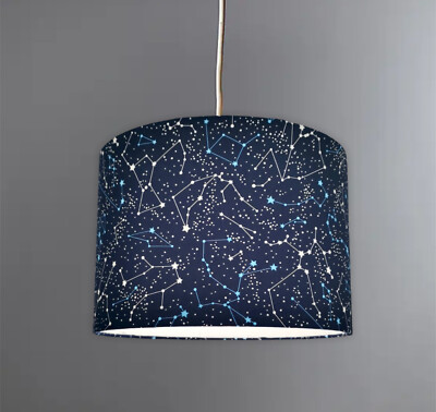 Neu Kinderzimmer Stern Stern Sternbild Hubble Navy Lampenschirm Pendelleuchte Schirm