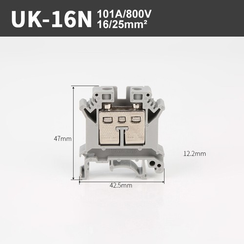 UK 2Pin 17.5-150A Din Rail Terminal Block Wire Connector Copper Conductor - Picture 17 of 22