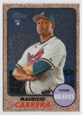 2017 Topps Heritage High Chrome Rookie #THC-556 Mauricio Cabrera 487/999 Braves