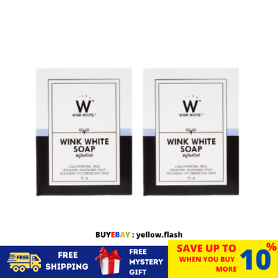 Lot De 2 Savons Blanchissants Wink White Gluta (Voie Lactée) - Neuf, Pour Visage Et Corps