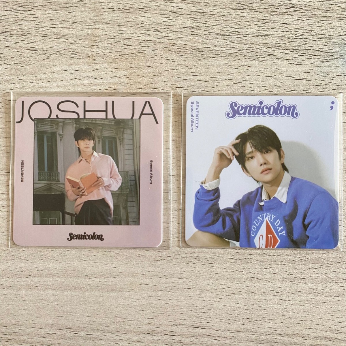 SEVENTEEN semicolon コースター　ジョシュア SEVENTEEN special album Semicolon josyua set + photo card +