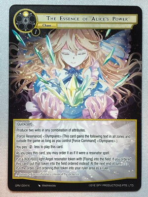 Force of Will Game of Gods: Revolution The Essence of Alice's Power NM/M 