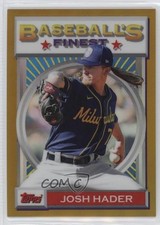 2020 Topps Finest Flashbacks Gold Refractor 35/50 Josh Hader #185 02l6