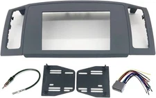 Double DIN Navigation Stereo Bezel Dash Kit w/ Harness & Antenna Adapter 2005-07