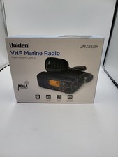 Uniden UM385BK 25W Fixed Mount Marine VHF Radio New Open Box Black 