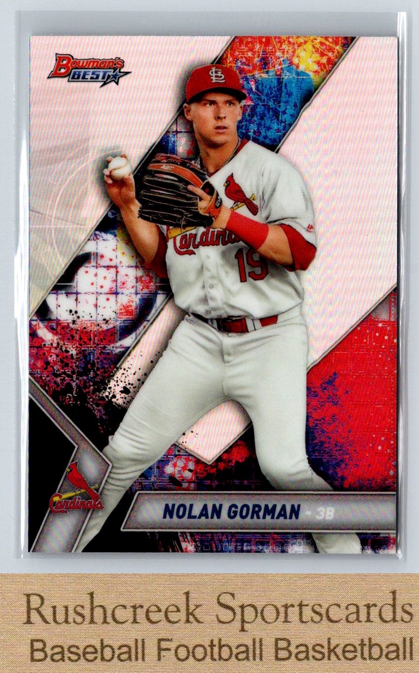 2019 Bowman's Best #TP-15 Nolan Gorman Top Prospects Refractor
