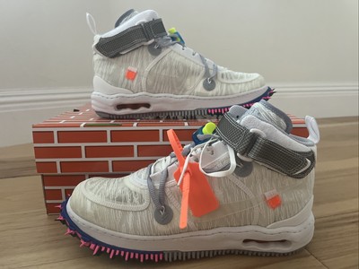 Nike Air Force 1 Mid Off White White Size 10.5