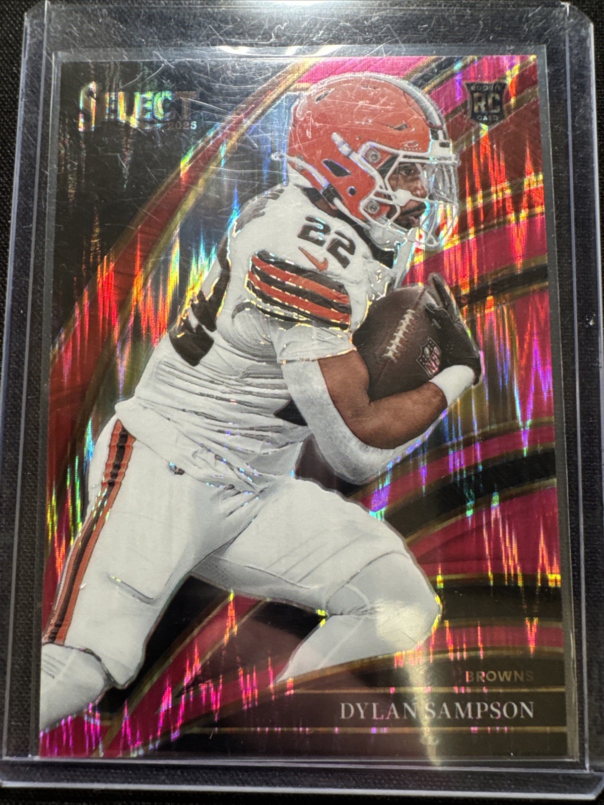 2025 Panini Select - Club Level Dylan Sampson #255 Pink Shock Prizm (RC)