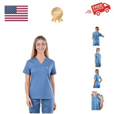 Scrub Tops Women , Slim-fit Medical Shirts, Soft Stretch  Wrinkle-Resistant ...