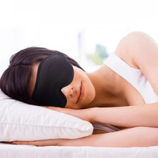 3D Travel Silk Eye Mask Sleeping Soft Padded Shade Cover Rest Relax Blindfold