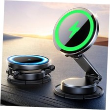 for MagSafe Car Mount Charger, All-Metal 15W Fast MagSafe Car Charger,