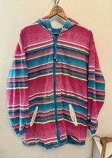Vintage 90s Womens Small Braefair Striped Ful...