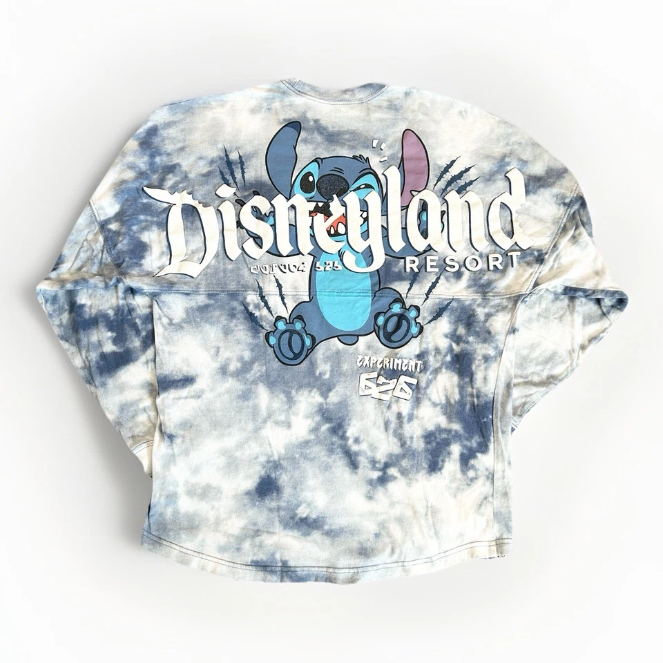 Camiseta Disneyland Resort Stitch Experiment 626 Spirit Adulto S Azul Tie Dye Vacay Foto 2 de 4