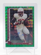 TREY BENSON 2025 TOPPS CHROME GREEN GEOMETRIC ROOKIE AUTO /99 #BA-TRB Q5692