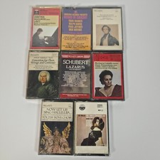 Classical Cassette Lot Liszt Schubert Mendelssohn Turina Concertos 8 Tapes