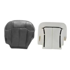 122 Leather Driver Side Bottom and Foam Cushion Replacement Seat Dark Gray