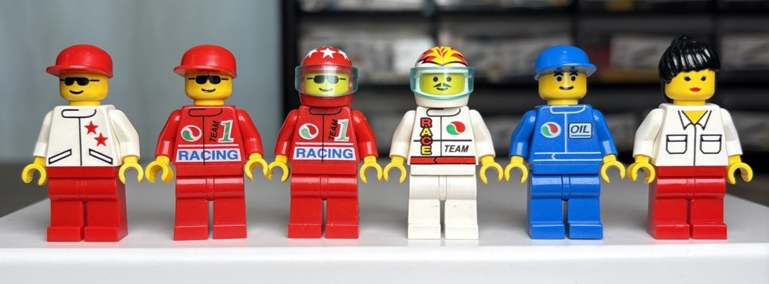 LEGO 6337 Race: Fast Track Finish MINIFIGURES ONLY Octan Vel002 Car Race Figures