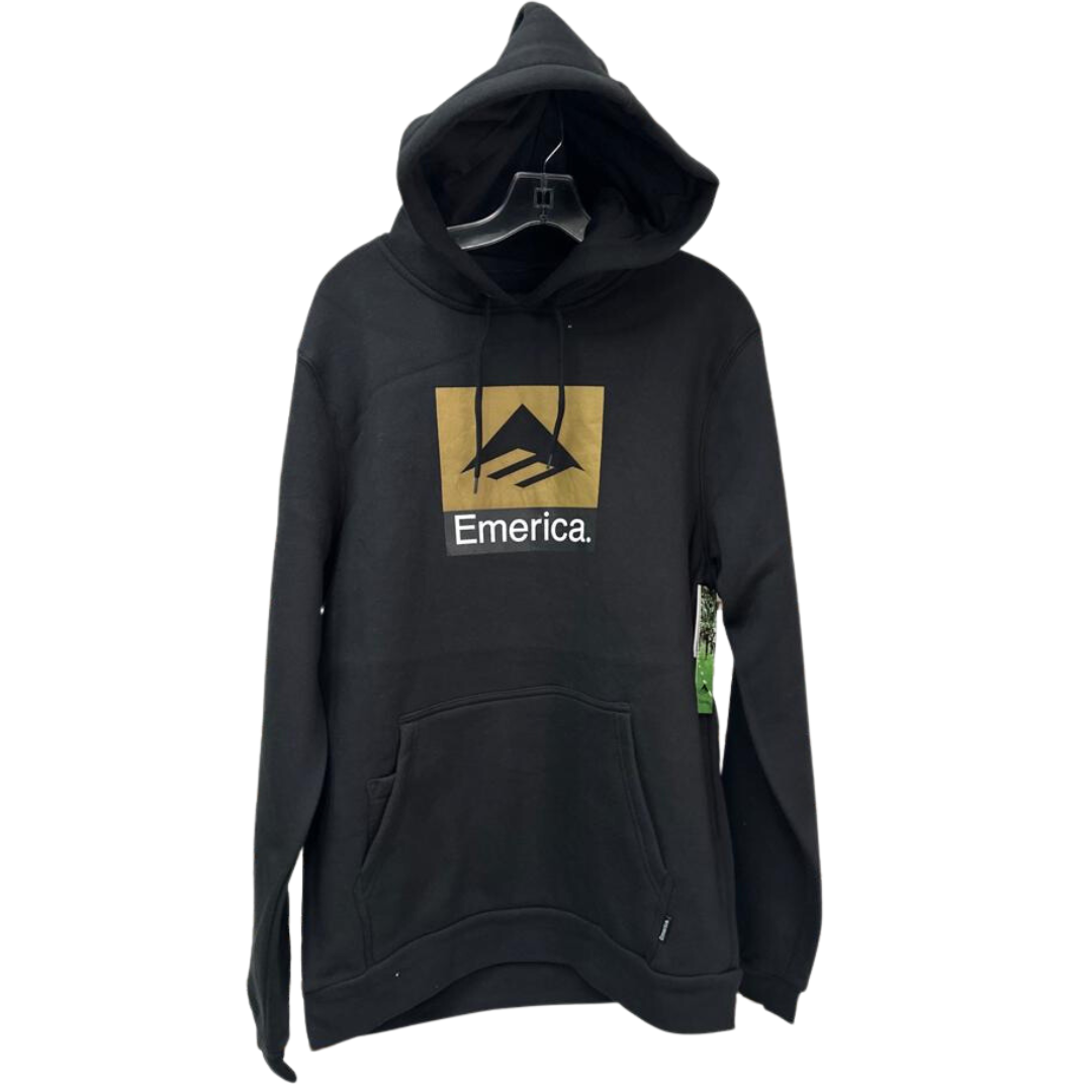 EMERICA 6130002121 001 - Men's Combo P/O Regular Black Cotton Hoodie