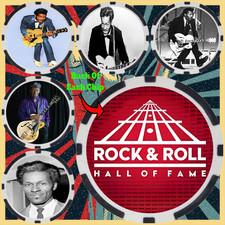CHUCK BERRY #3 - ROCK & ROLL HALL OF FAME - COLLECTABLE COIN SET (5)