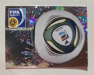 Panini Women's World Cup 2011 glitter sticker No. 4 unpasted match ball (Speedcell).