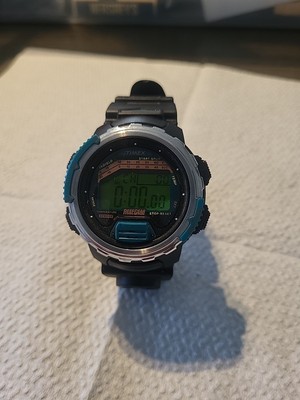 Vtg Timex Mens Reef Gear Indiglo Temperature Sensor Compass 1999 New Battery