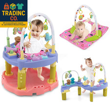 Baby Bouncer Activity Center, 3-Stage Bouncing Activity Saucer  Playtime Mat 