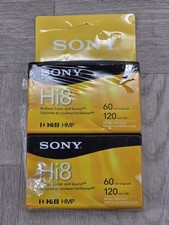 Sony Hi8 / Digital8 Video Tapes 2-Pack 60 Min  120 Min New Sealed