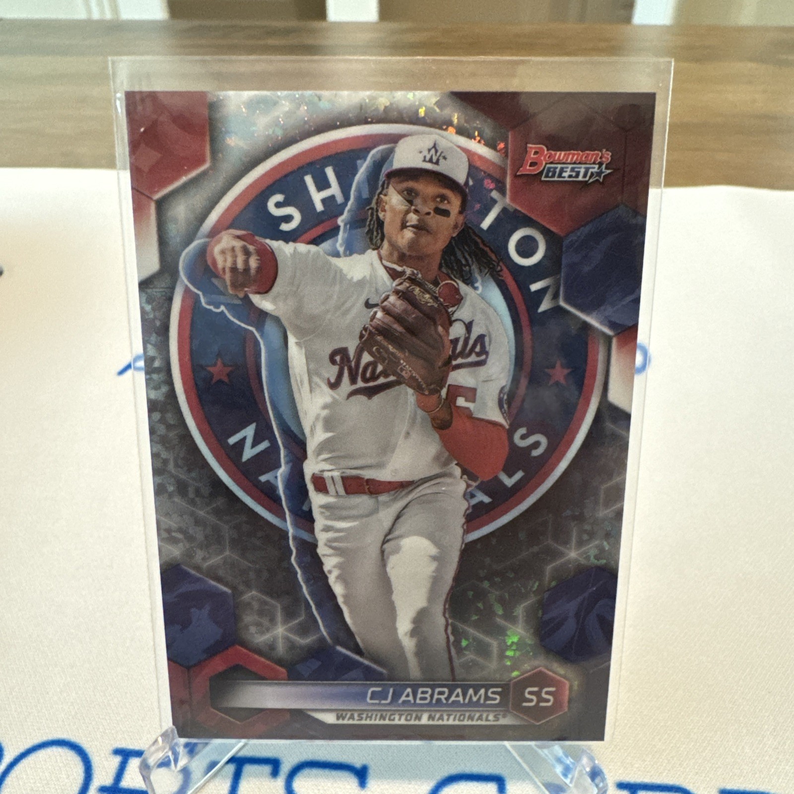 2022 Bowman's Best CJ Abrams Rookie Mini Diamond Refractor /299