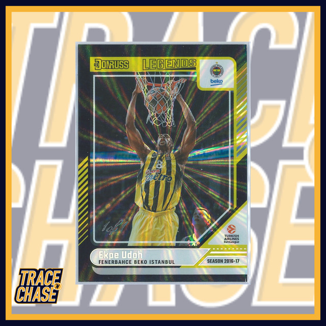 2024-25 Panini Donruss Euroleague Basketball Ekpe Udoh Black Laser 1/1 #188